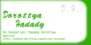 dorottya hadady business card